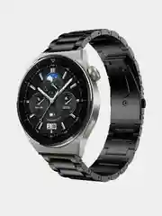 Черный умные часы Smart Watch DT3 Max, круглые, с тремя ремешками