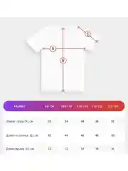 Футболка для девочек хлопок с принтом 4-8 см