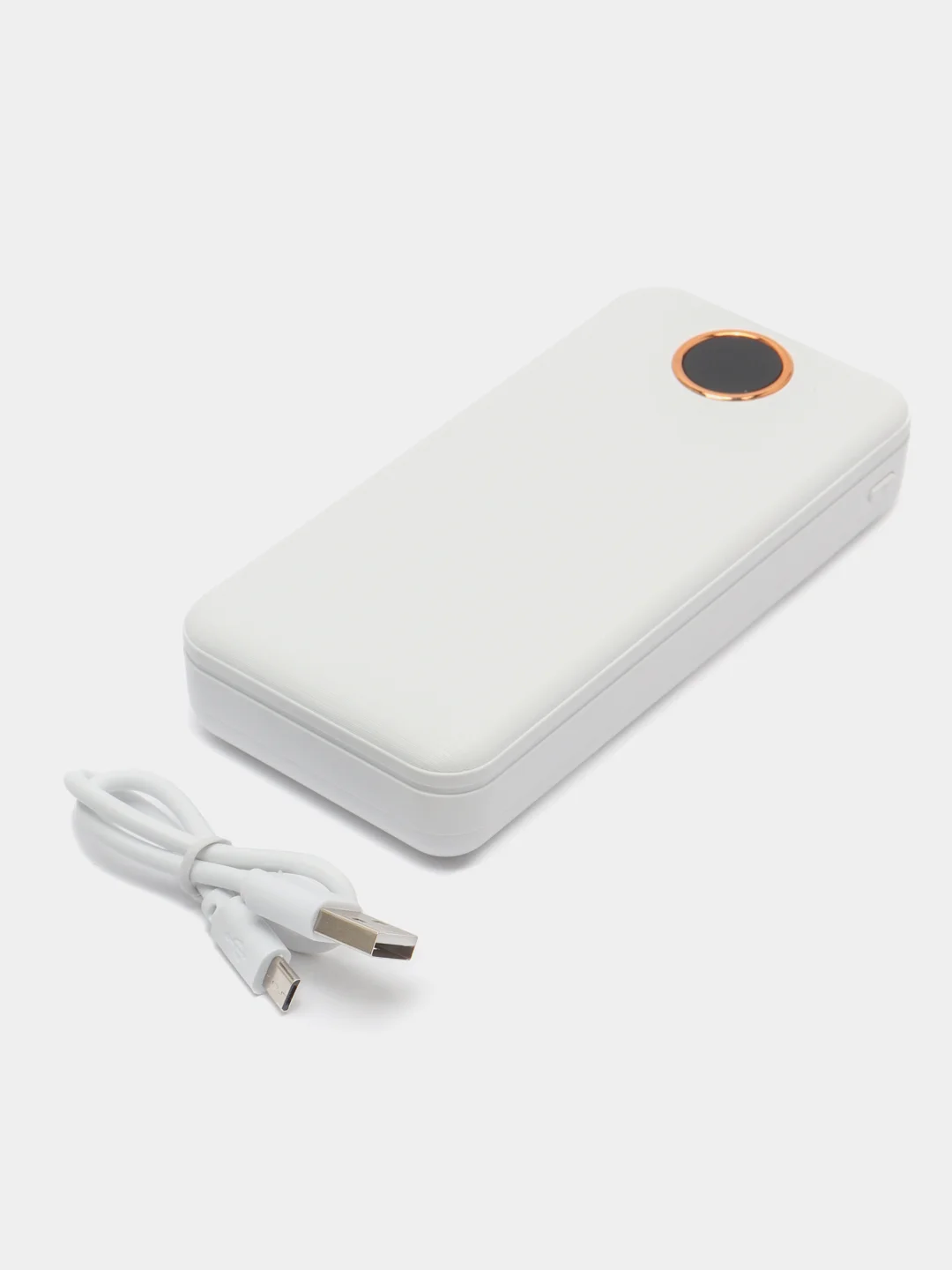 Белый внешний аккумулятор Power Bank 3, 10000 mah