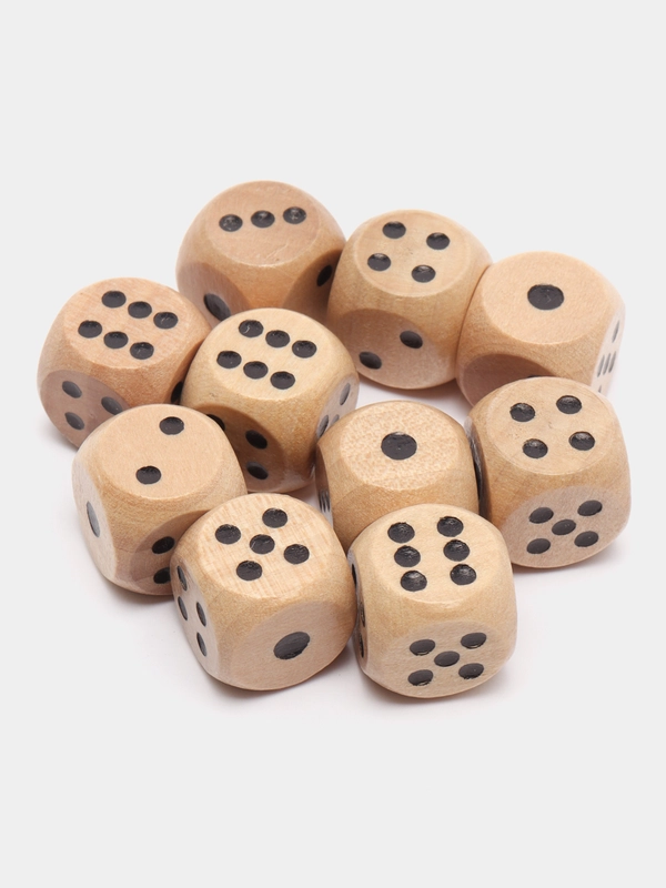 Игральные кости, деревянные, кубики для настольных игр