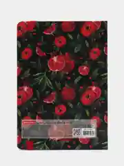 Блокнот с резинкой в клетку BRAUBERG "Гранаты", А5, 145 х 203, твердая обложка, 96 л