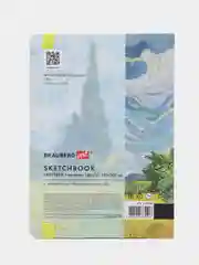Скетчбук BRAUBERG Ван Гог, бумага, 160 г/м, 145 х 203 мм, 64 л, резинка, твердый