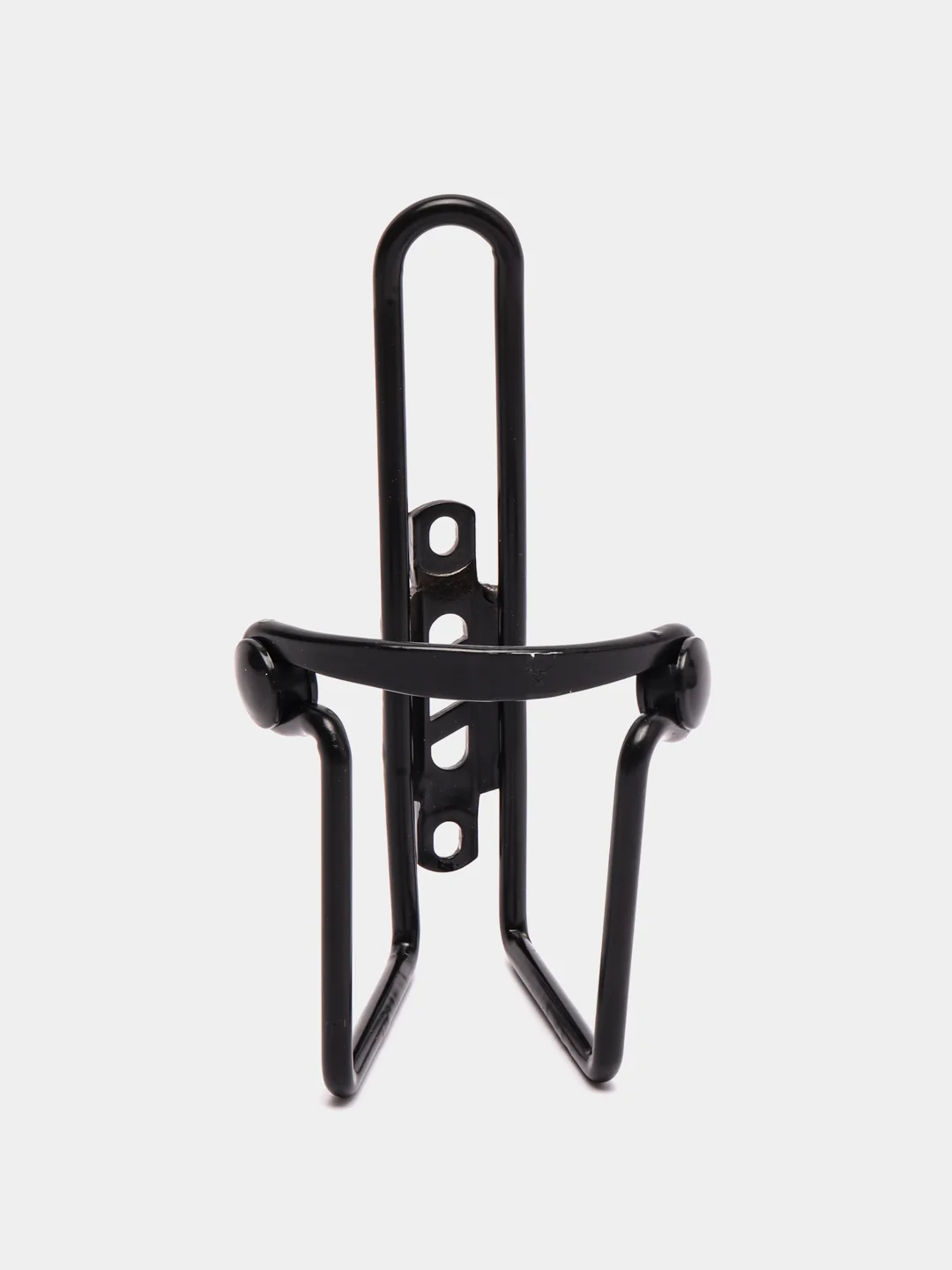 Черный флягодержатель на раму T-16 black, с пластиковыми упорами, черный, анодированный, алюминий