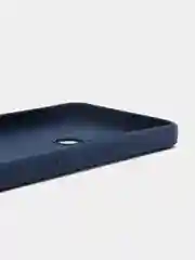 Темно-синий чехол для Infinix Smart 6 Plus (Смарт 6 Плюс), прозрачный силиконовый