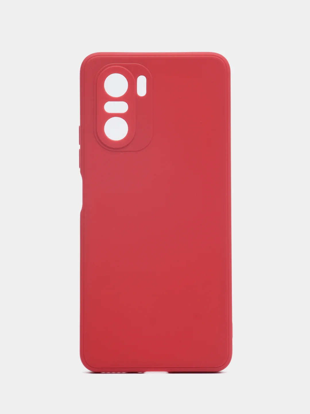 Коралловый чехол для Poco F3 (Поко Ф3), силиконовый, с защитой камеры