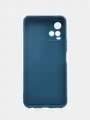 Синий силиконовый чехол для Vivo V21 4G, 5G, V21S 5G (Виво В21 4Г, 5Г, В21С 5Г)), прозрачный