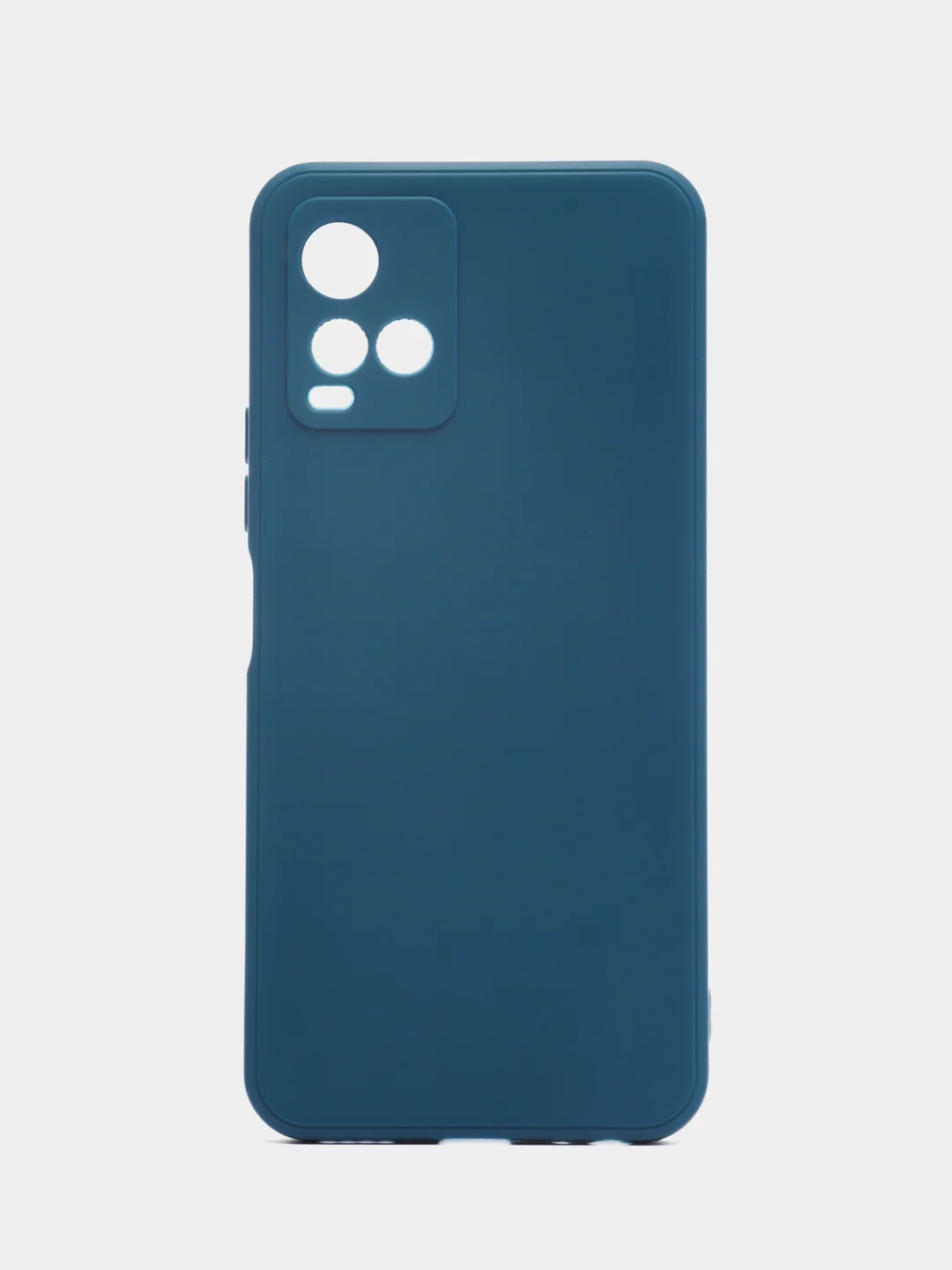 Синий силиконовый чехол для Vivo V21 4G, 5G, V21S 5G (Виво В21 4Г, 5Г, В21С 5Г)), прозрачный