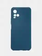 Синий силиконовый чехол для Vivo V21 4G, 5G, V21S 5G (Виво В21 4Г, 5Г, В21С 5Г)), прозрачный