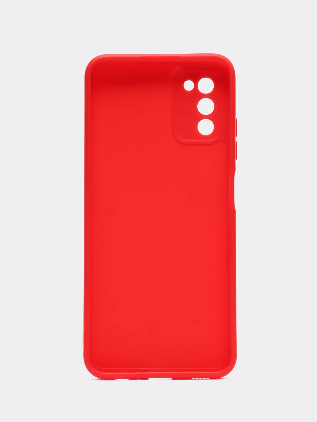 Красный чехол Samsung Galaxy A03s (Самсунг Гелакси А03С) силиконовый
