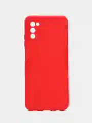 Красный чехол Samsung Galaxy A03s (Самсунг Гелакси А03С) силиконовый