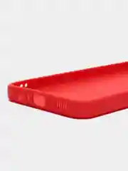 Красный чехол Samsung Galaxy A03s (Самсунг Гелакси А03С) силиконовый