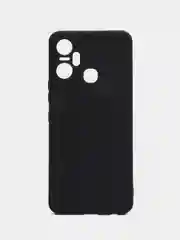 Черный чехол для Infinix Smart 6 Plus (Смарт 6 Плюс), прозрачный силиконовый