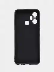 Черный чехол для Infinix Smart 6 Plus (Смарт 6 Плюс), прозрачный силиконовый