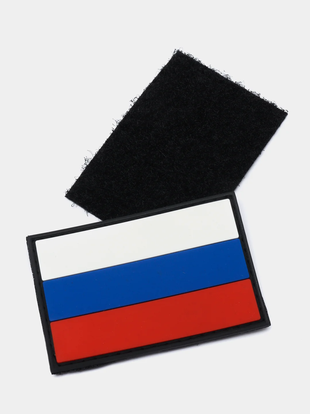 Белый шеврон армейский Флаг России, Герб, Z, Россия, Солдат Удачи, на липучке, прорезиненный