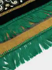 Тёмно-зелёный плотный мягкий Турецкий коврик для намаза намазлык / намазник / мусульманский