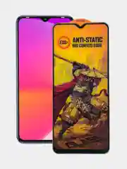Черный защитное стекло Anti-Static для Infinix Smart 6 Plus (Инфиникс Смарт 6 Плюс)