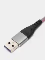 Серебряный кабель зарядный для Android, Type-C, iPhone