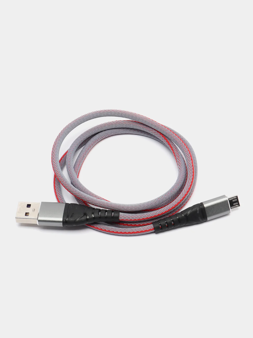 Серебряный кабель зарядный для Android, Type-C, iPhone