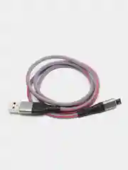 Серебряный кабель зарядный для Android, Type-C, iPhone