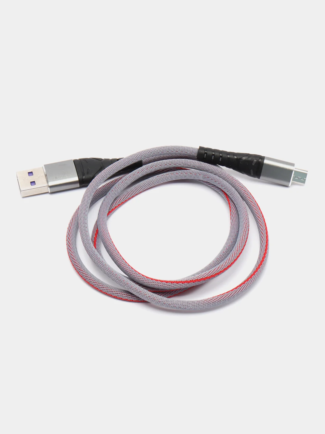 Серебряный кабель зарядный для Android, Type-C, iPhone