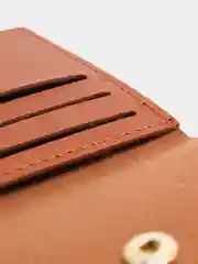 Терракотовый картхолдер,визитница,кошелек для карт, из экокожи