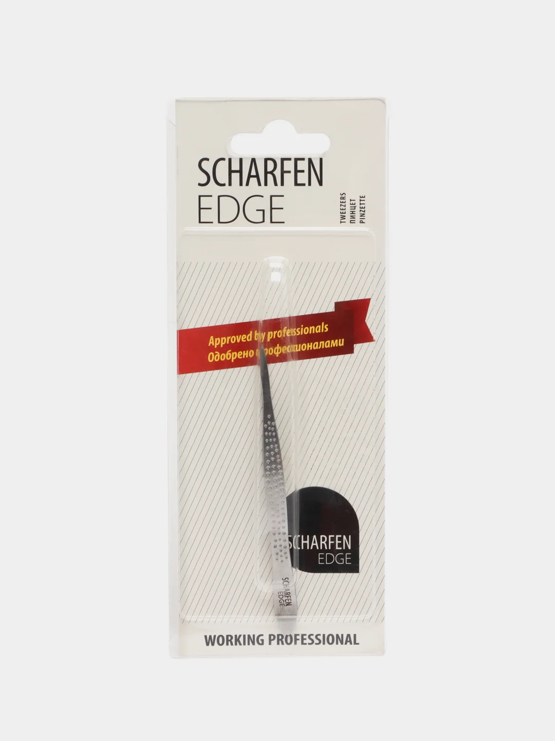 Пинцет Scharfen Edge, матовый, PTEC-705-D