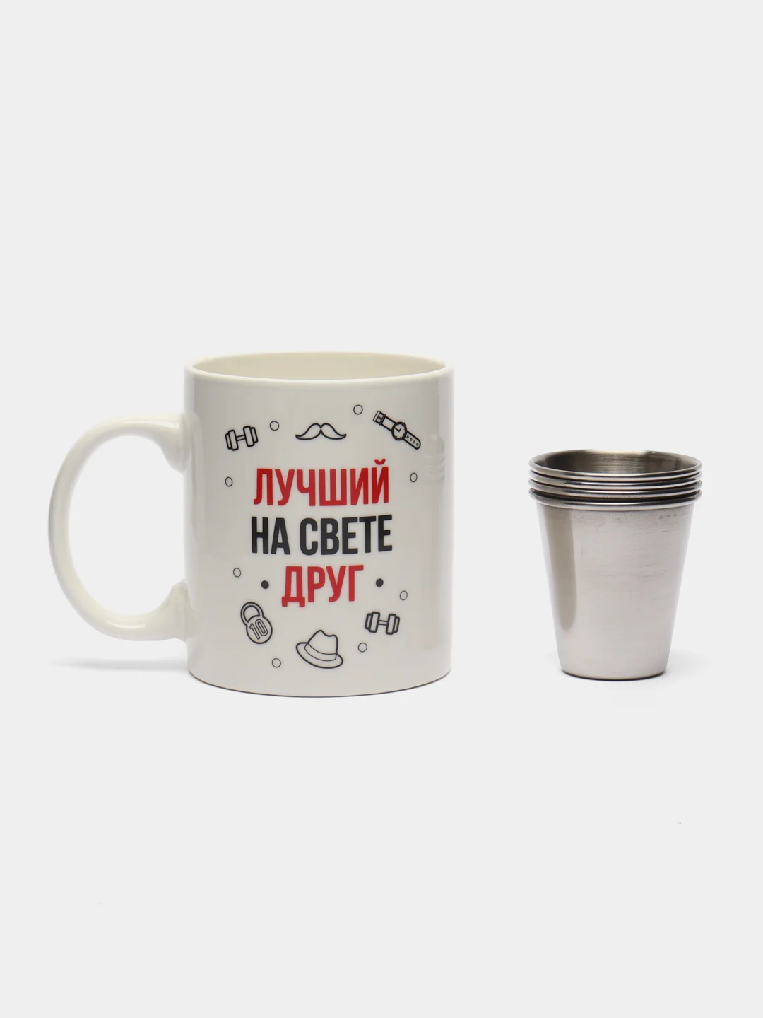 Алый набор подарочных кружек