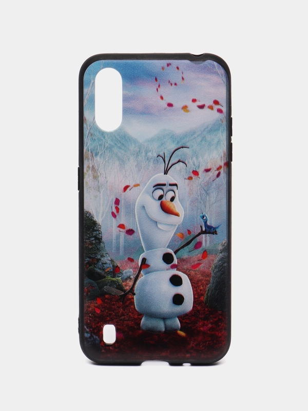 Чехол силиконовый Samsung (Самсунг) A01 2020 SM-a015/m01, с 3D-рисунком