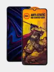 Черный защитное стекло Anti-Static для Infinix Note 11 / 12 / 12 Pro / Инфиникс Нот 11, 12 Про