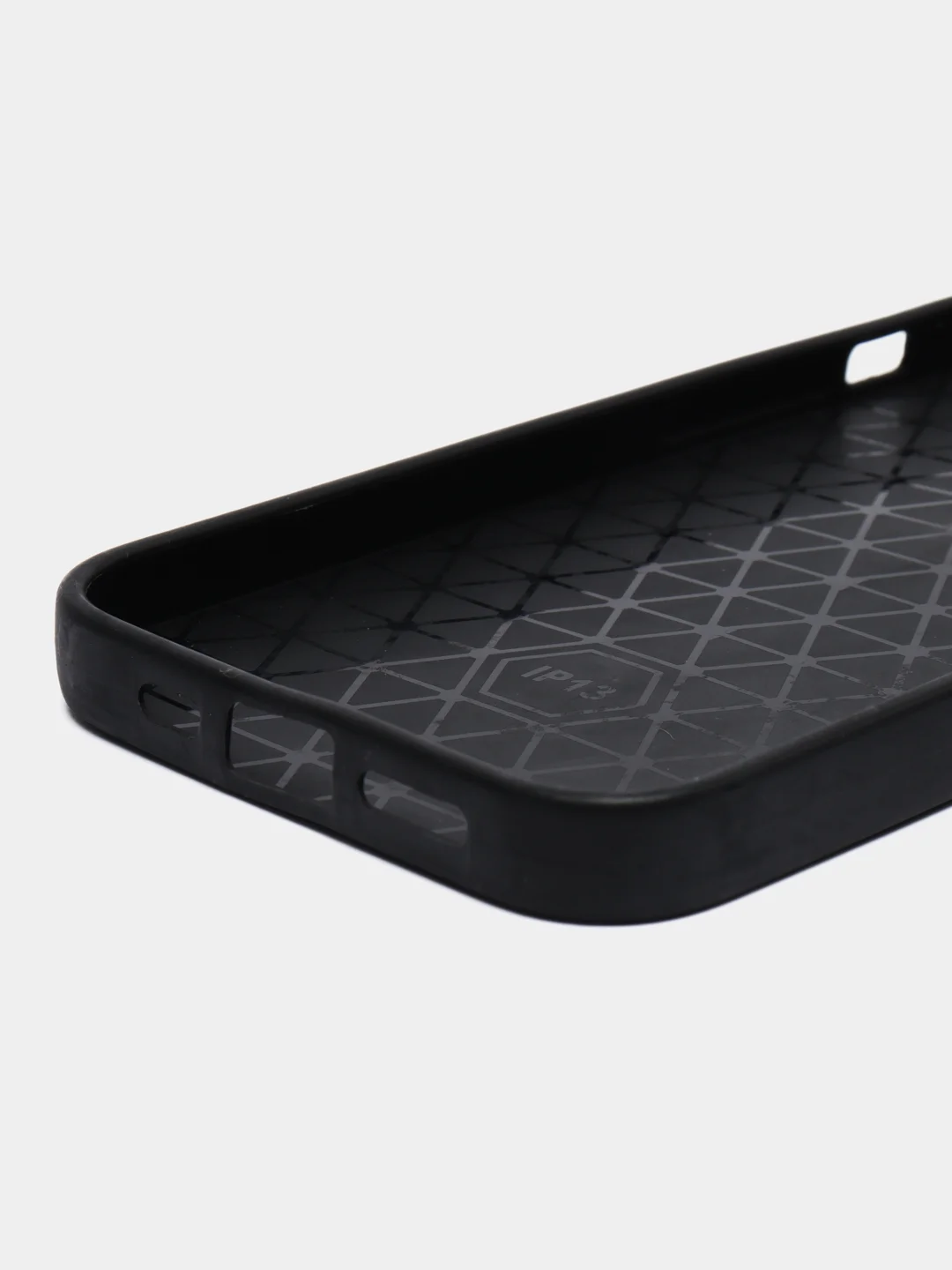 Чехол-накладка на iPhone 11, 13, черный, кожа крокодила