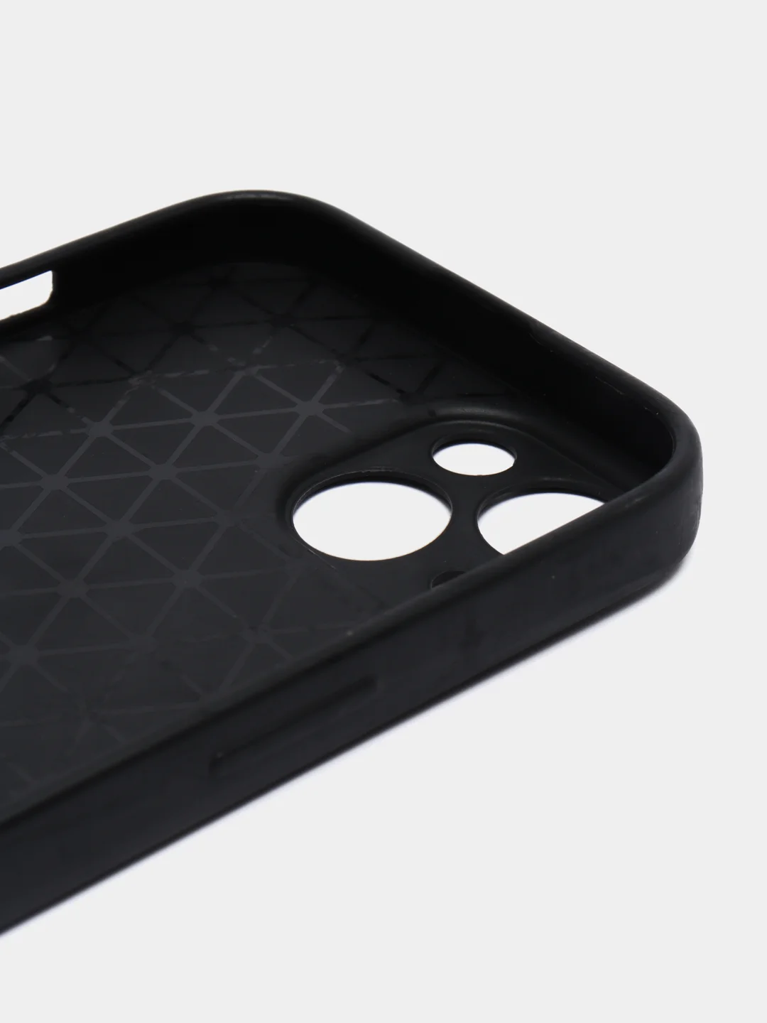 Чехол-накладка на iPhone 11, 13, черный, кожа крокодила