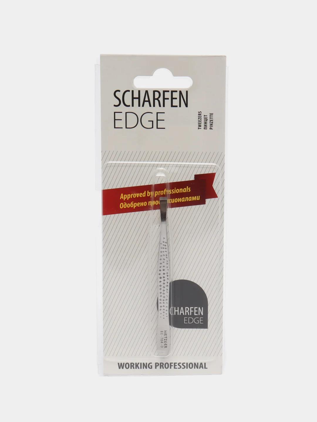 Пинцет Scharfen Edge PTEC-704-D, матовый