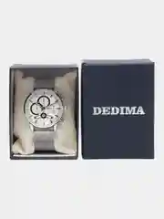 Серый металлик мужские наручные часы Dedima D-159 в подарочной упаковке