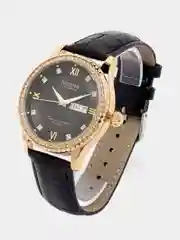 Горчичный женские наручные часы Dedima D-160, с календарём, в подарочной упаковке