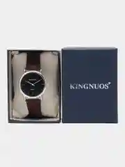 Коричневый мужские наручные часы Kingnuos K-015, в подарочной упаковке