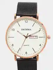 Белый мужские наручные часы Dedima D-183 с календарём в подарочной упаковке