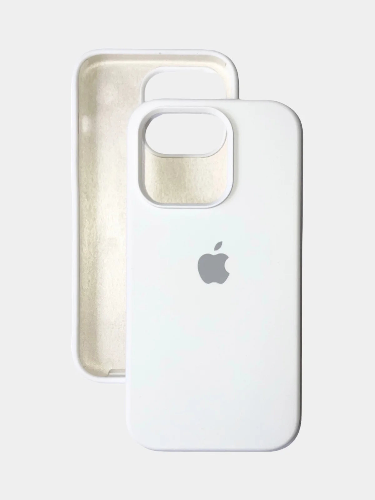 Белый чехол iPhone, Айфон 11, 13, 14, 15, Про Макс, Pro Max, силиконовый Silicone Case