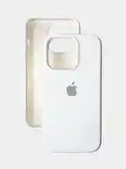 Белый чехол iPhone, Айфон 11, 13, 14, 15, Про Макс, Pro Max, силиконовый Silicone Case