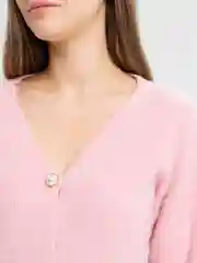 Розовый кардиган женский LaFemme, на пуговицах, в едином размере