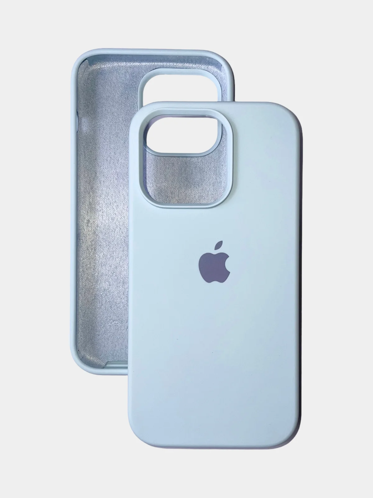 Голубой чехол iPhone, Айфон 11, 13, 14, 15, Про Макс, Pro Max, силиконовый Silicone Case