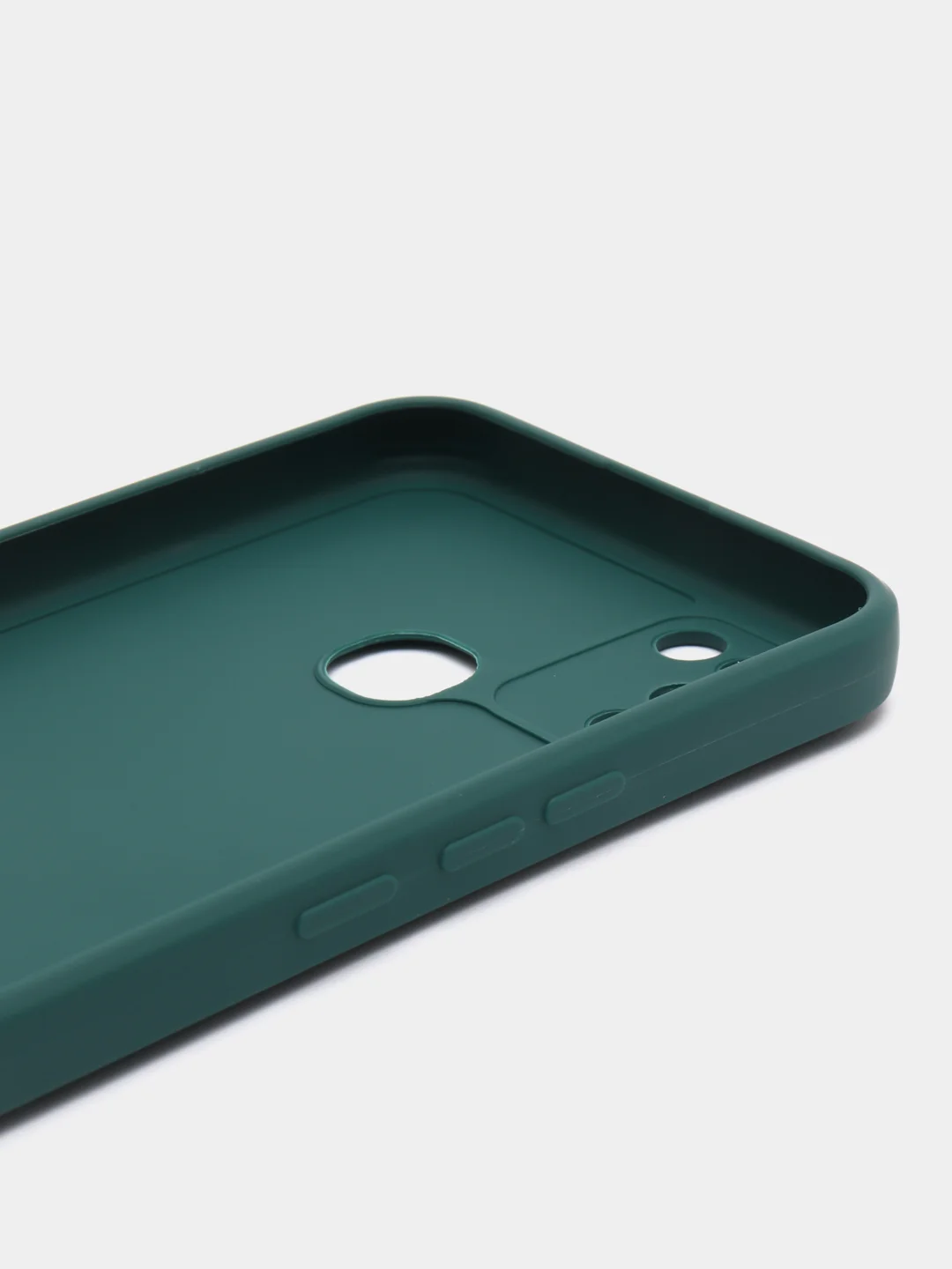 Зеленый силиконовый чехол для Infinix Hot 10 Lite (Инфиникс Хот 10 Лайт), силиконовый