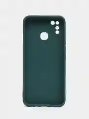 Зеленый силиконовый чехол для Infinix Hot 10 Lite (Инфиникс Хот 10 Лайт), силиконовый