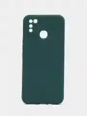 Зеленый силиконовый чехол для Infinix Hot 10 Lite (Инфиникс Хот 10 Лайт), силиконовый