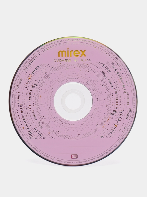Диск Mirex DVD+RW 4.7GB 4x Bulk, 50 штук, UL130022A4T