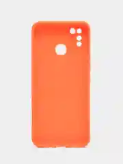 Оранжевый силиконовый чехол для Infinix Hot 10 Lite (Инфиникс Хот 10 Лайт), силиконовый