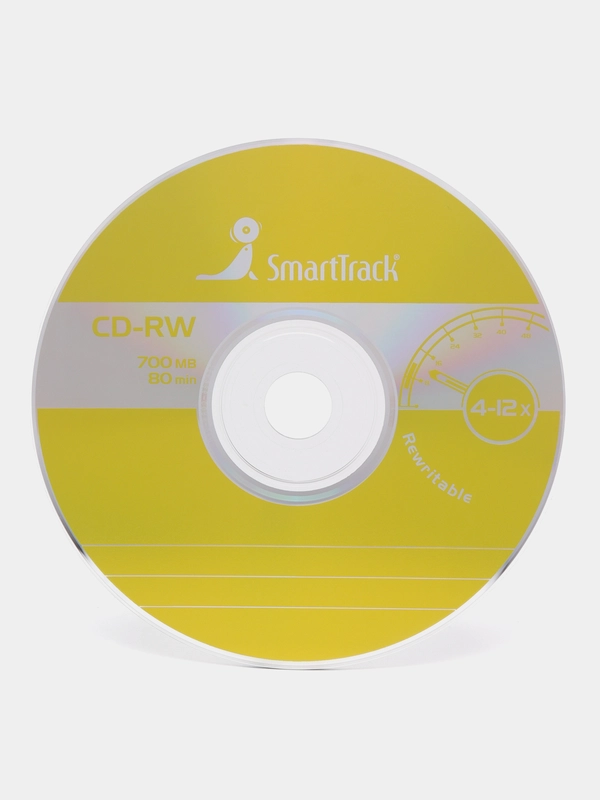 Диск SmartTrack CD-RW 700Mb 4-12x Cake Box (ST000199)