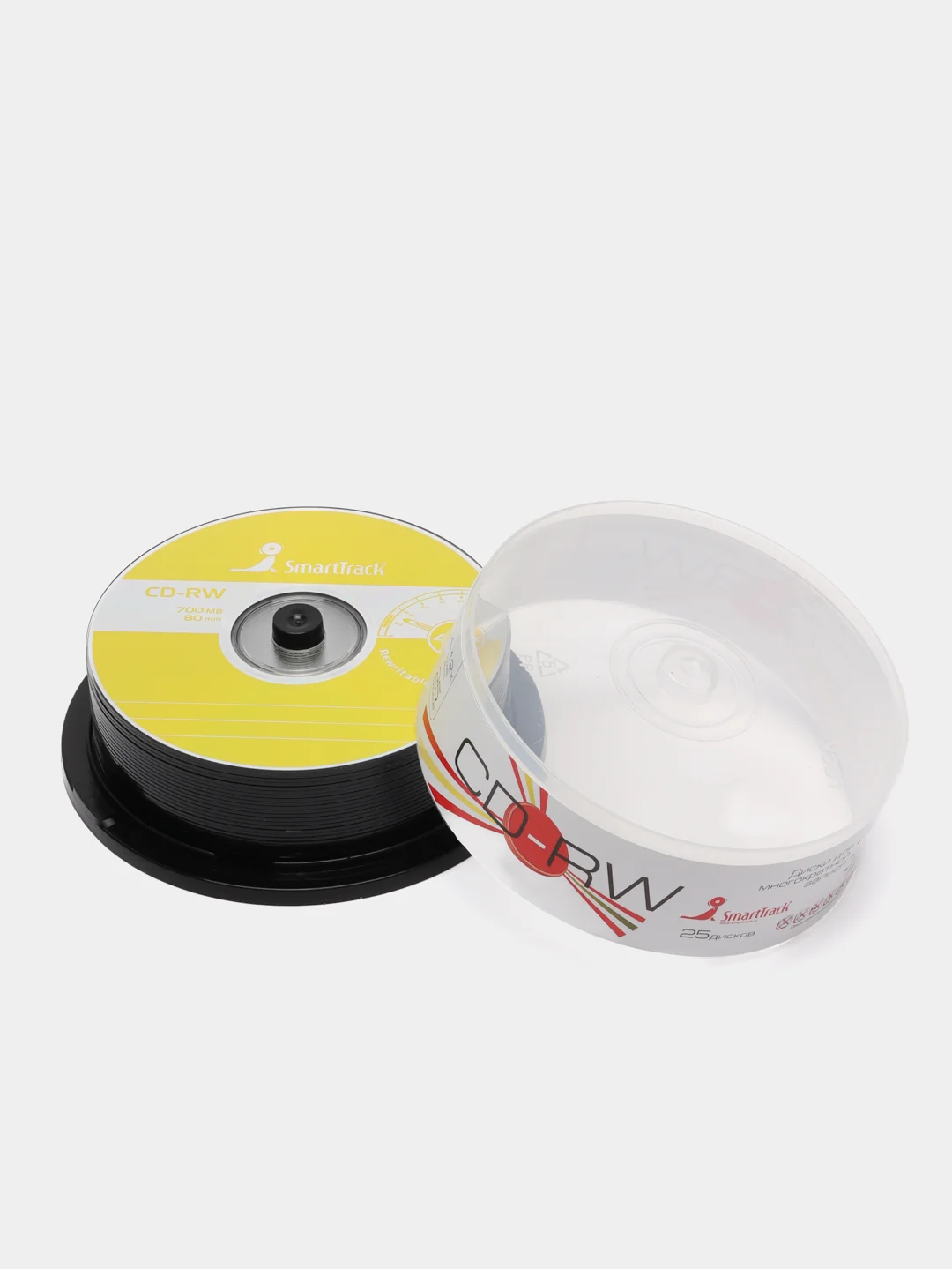 Диск SmartTrack CD-RW 700Mb 4-12x Cake Box (ST000199)