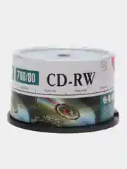 Диск Mirex CD-RW 700MB 12x Cake Box 50шт (UL121002A8B)