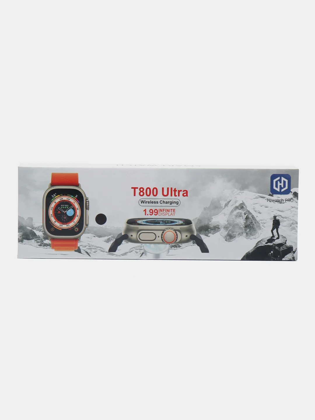 Черный умные смарт часы Smart watch T800 ULTRA, 49 mm