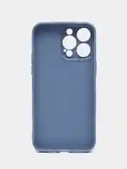 Синий меланж чехол для iPhone 14 / 14 Pro / 14 Plus / 14 Pro Max (айфон 14) силиконовый